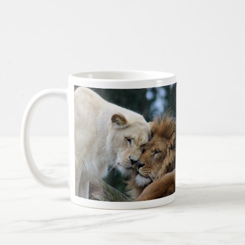 Lion and Lioness Coffee Mug