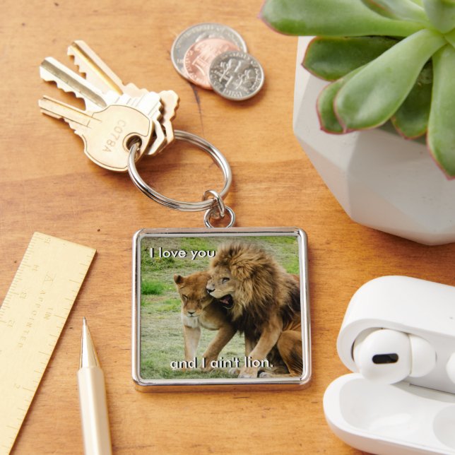 Lion and Lioness Keychain (Desk)