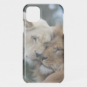 Lion and Lioness Nuzzling iPhone 11 Case