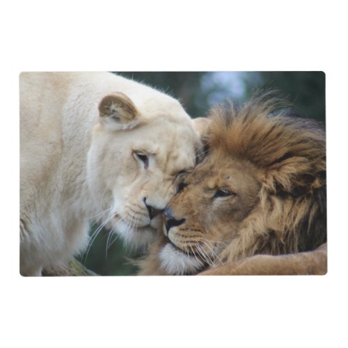 Lion and Lioness Photograph Placemat