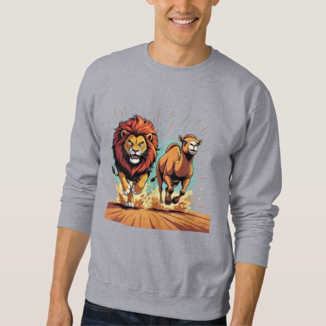 Lion and Llama Dash Sweatshirt (Front)