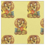 lion and mouse fabric