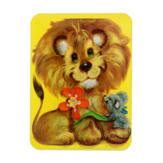 lion and mouse magnet