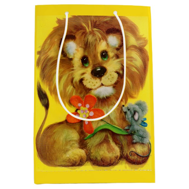 lion and mouse medium gift bag (Front)