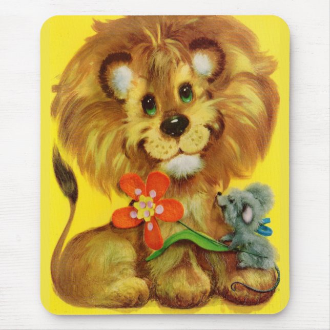 lion and mouse mouse pad (Front)