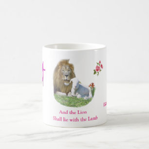 Lion and the lamb Bible verse Coffee Mug