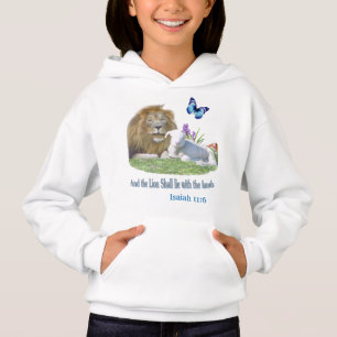 Lion and the lamb Bible verse Hoodie