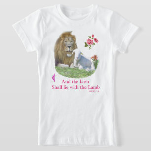 Lion and the lamb Bible verse T-Shirt