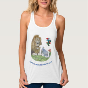 Lion and the lamb Bible verse Tank Top