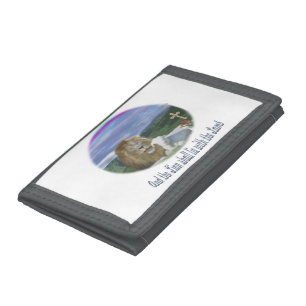 Lion and the lamb Bible verse Tri-fold Wallet