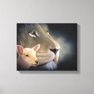 Lion and the Lamb Canvas Print