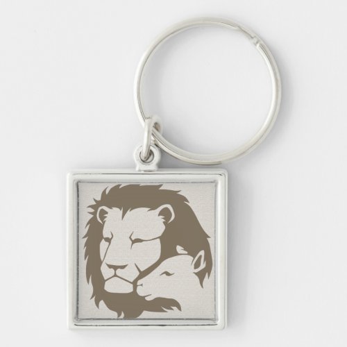 Lion and The Lamb Keychain