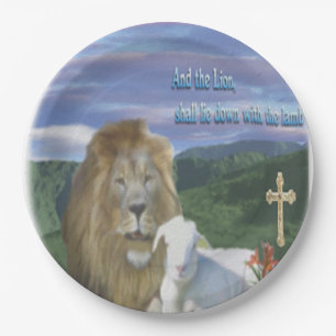 Lion and the Lamb products Paper Plates