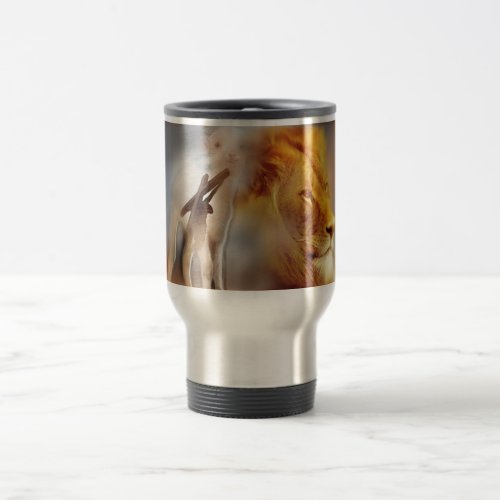 Lion and the Lamb Travel Mug