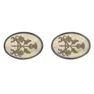Lion and Thistle Cuff links