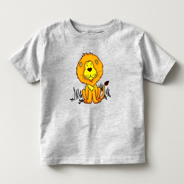 Lion animal art big cat baby romper (Front)