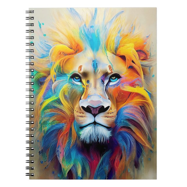 Lion  Animal Discovery Adventure Nature Planet  Notebook (Front)