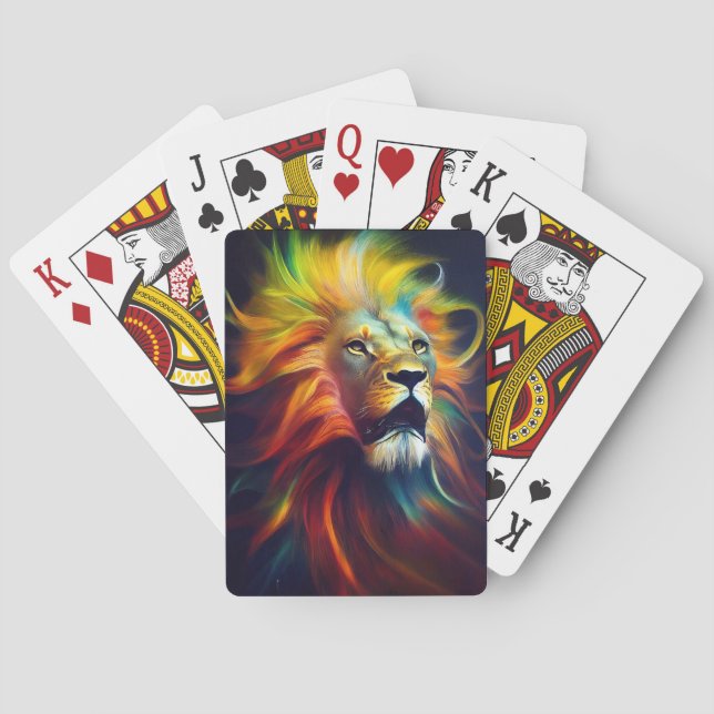 Lion  Animal Discovery Adventure Nature Planet  Poker Cards (Back)