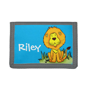 PERSONALISED ENTER AT YOUR OWN RISK PRINT BOYS KIDS FABRIC WALLET GIFT 