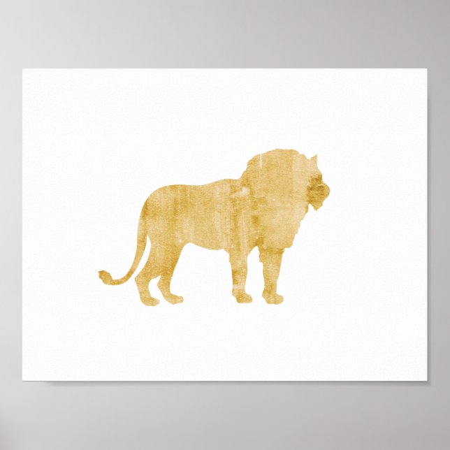 Lion, Animal, Safari style, Boy's room poster (Front)