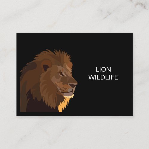 Lion Animal Wildlife Business Card