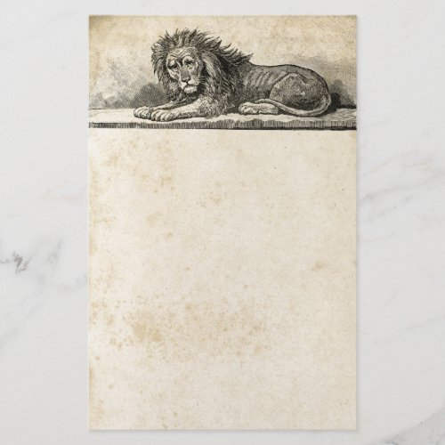 Lion Antique Inspired Stationery