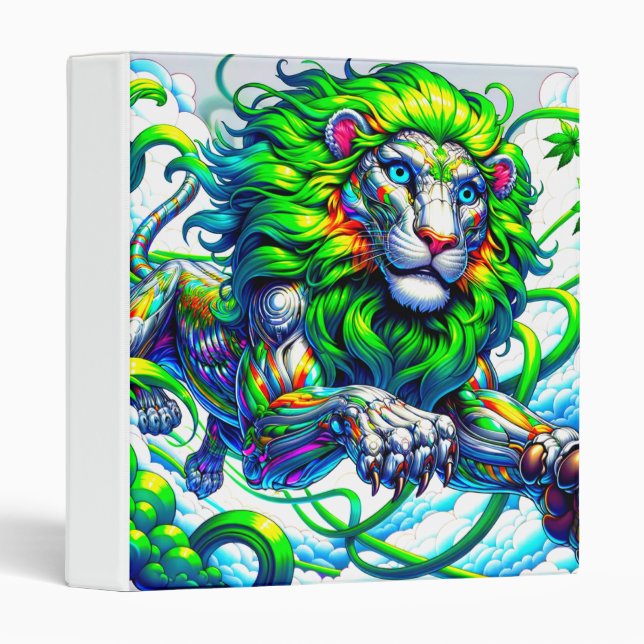 Lion Art 3 Ring Binder (Front/Spine)