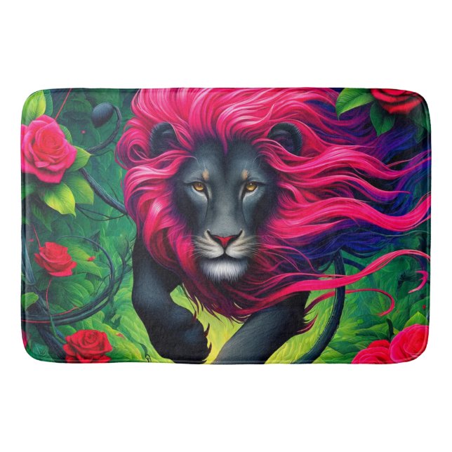Lion Art Bath Mat (Front)