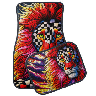Lion Art Car Floor Mat