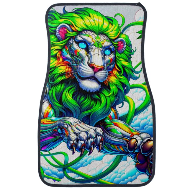 Lion Art Car Floor Mat (Front)