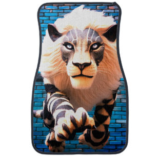 Lion Art Car Floor Mat