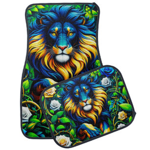 Lion Art Car Floor Mat