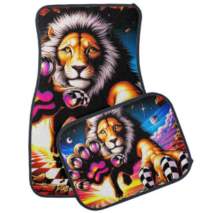 Lion Art Car Floor Mat