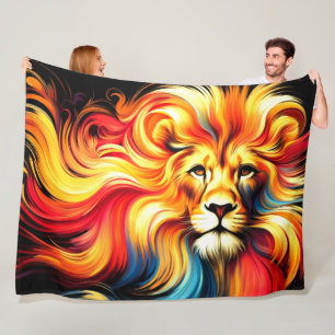 Lion Art Fleece Blanket