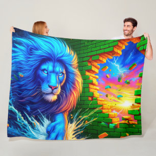Lion Art Fleece Blanket