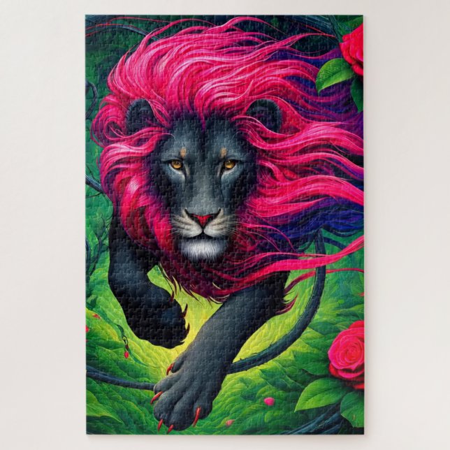 Lion Art Jigsaw Puzzle (Vertical)