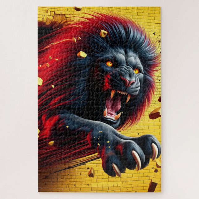 Lion Art Jigsaw Puzzle (Vertical)