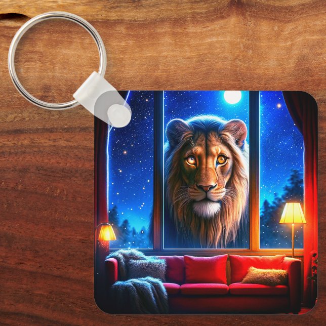 Lion Art Keychain (Front)