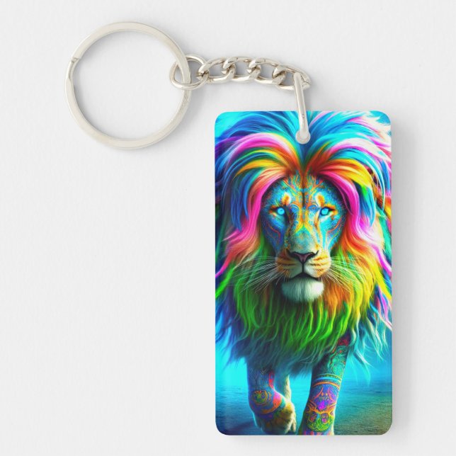 Lion Art Keychain (Front)