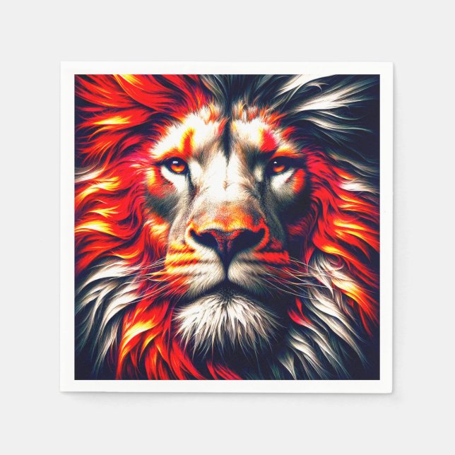 Lion Art Napkins (Front)