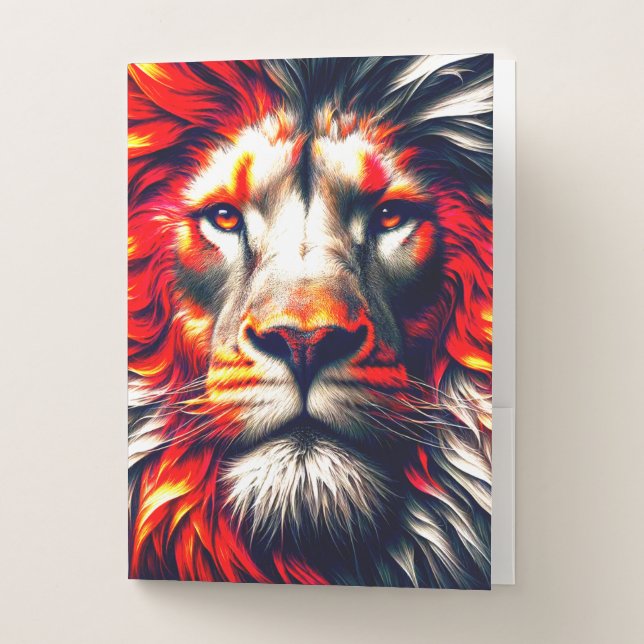 Lion Art Pocket Folder (Front)