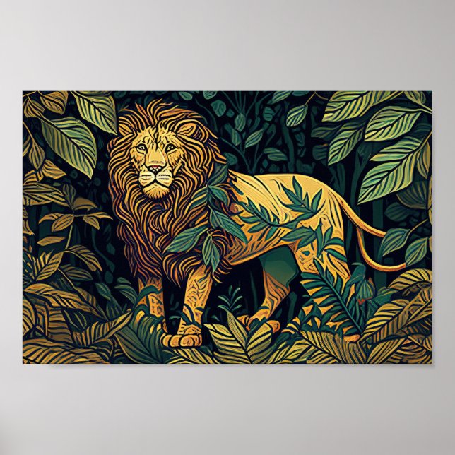 Lion Art  Poster (Front)