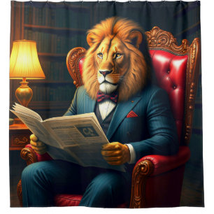 Lion Art Shower Curtain