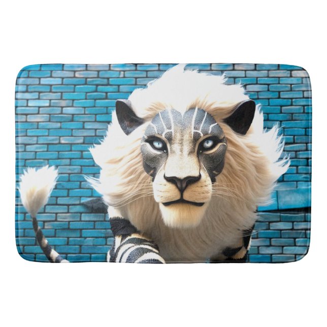 Lion Artwork Bath Mat (Front)