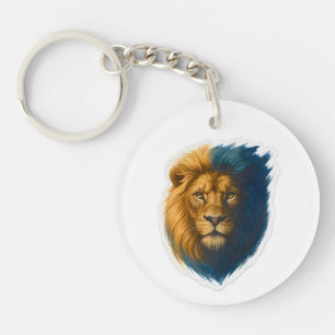Lion Artwork – Bicolor Keychain