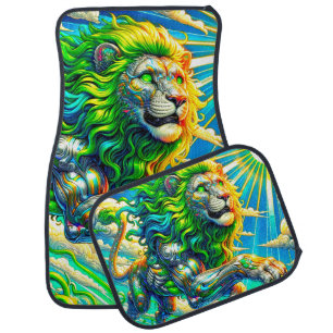 Lion Artwork Car Floor Mat