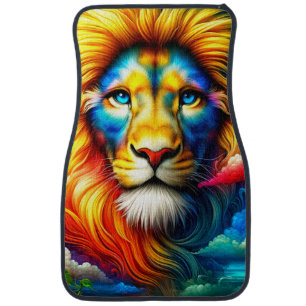 Lion Artwork Car Floor Mat