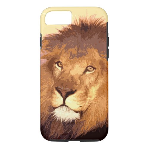Lion Artwork iPhone 87 Case