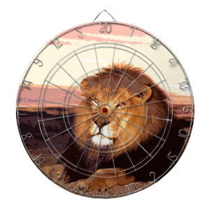 Lion Artwork Dartboard