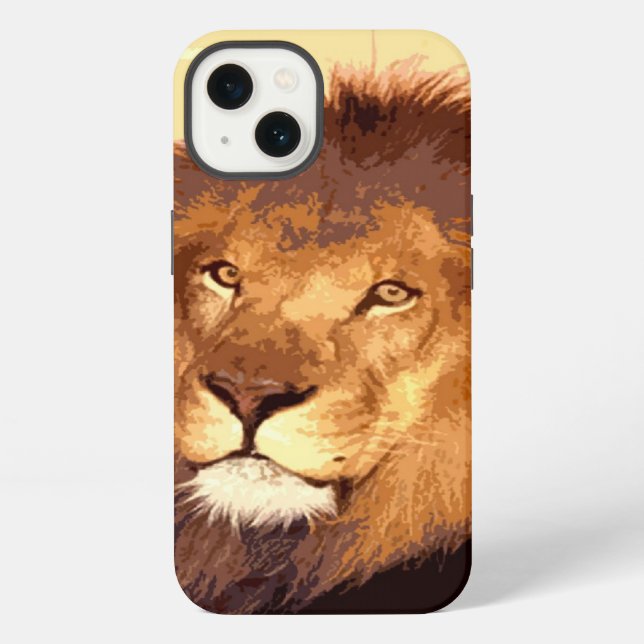 Lion Artwork Iphone Case (Back)
